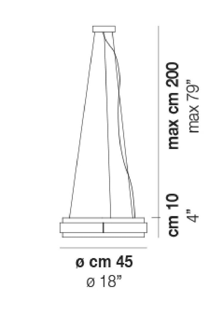 Lampada a sospensione Phoenix Progetto