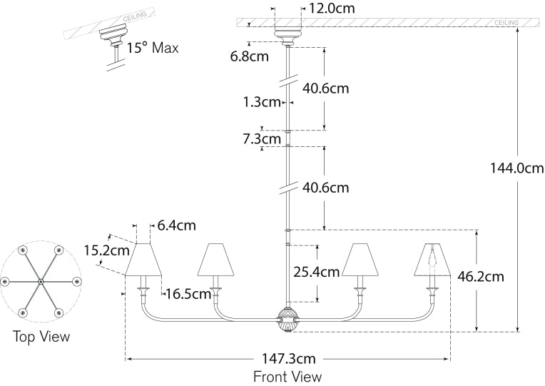 Piaf Grande Chandelier Blueprint