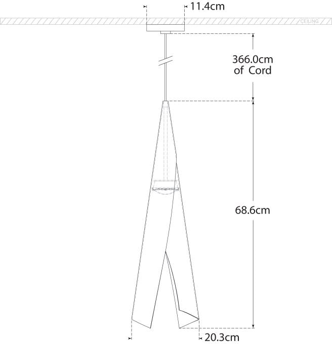 Piel Medium Wrapped Pendant Blueprint