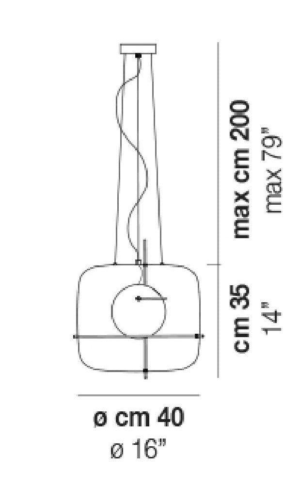 Lampada a sospensione Plot Progetto