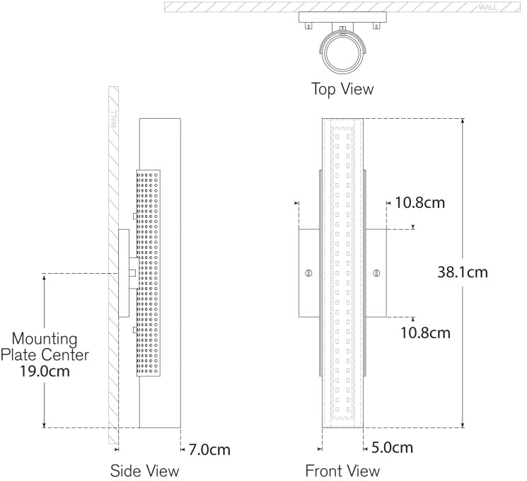 Precision 15" Bath Light Blueprint