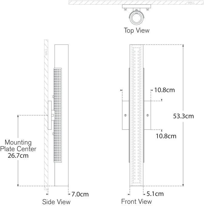 Precision 21" Bath Light Blueprint