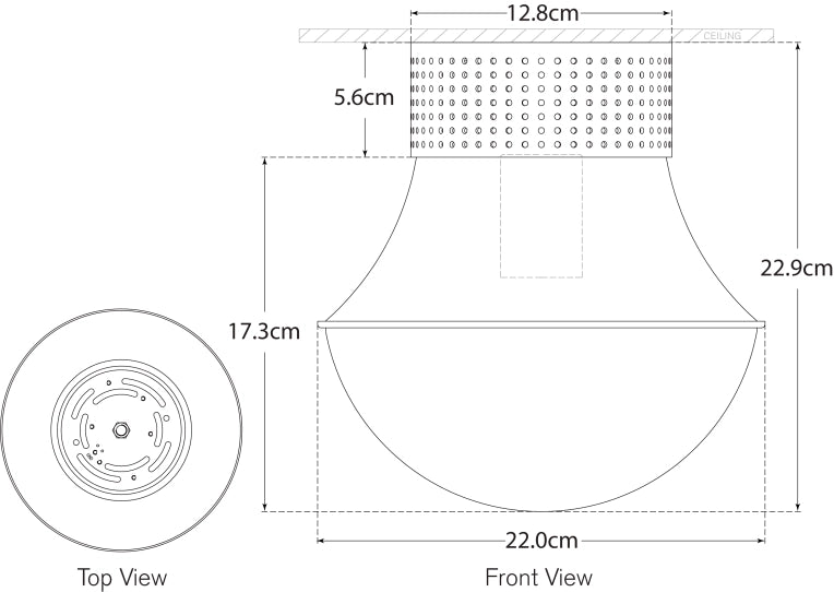 Precision 9" Flush Mount Blueprint
