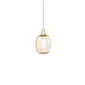 Riflesso Small Pendant - Matt Gold / Amber Transparent / L22CC