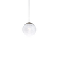 Rina Small Pendant - Matt Steel / White Murrina / G9