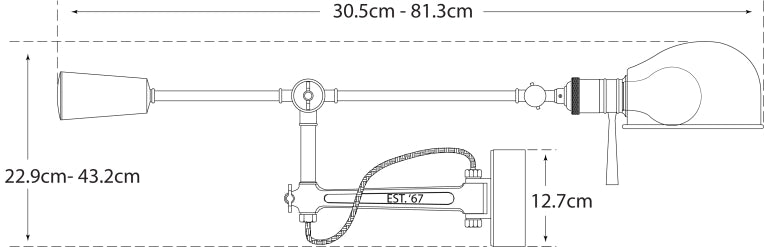 RL '67 Boom Arm Wall Lamp Blueprint