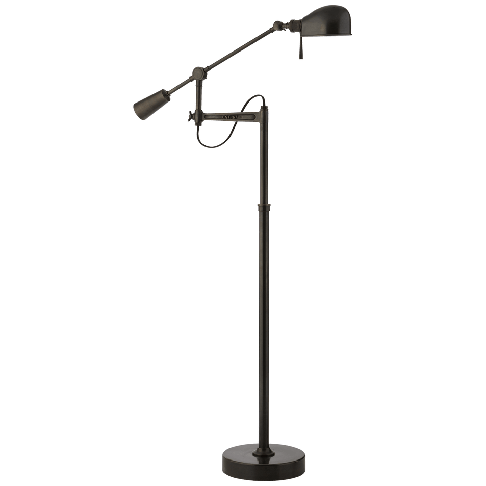RL '67 Boom Arm Floor Lamp, a premium Functional light by Visual Comfort & Co. Close - up image of its design.