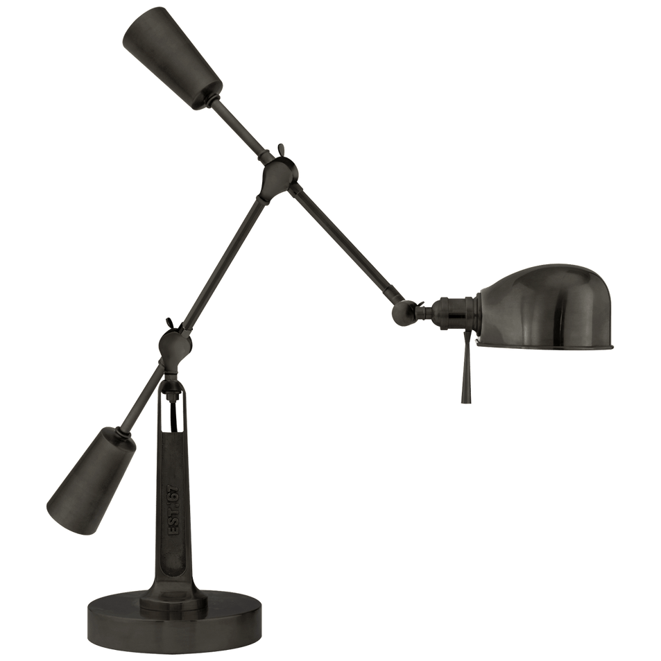 RL '67 Boom Arm Desk Lamp, a premium Functional light by Visual Comfort & Co. Close - up image of its design.