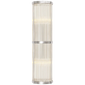 Allen Medium Linear Sconce, a premium Bath light by Visual Comfort & Co. Close - up image of its design.