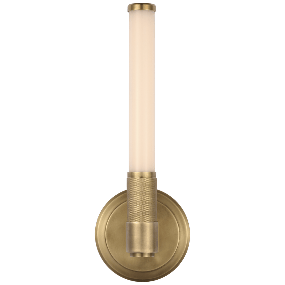 Barrett 13" Single Bath Light, a premium Bath light by Visual Comfort & Co. Close - up image of its design.