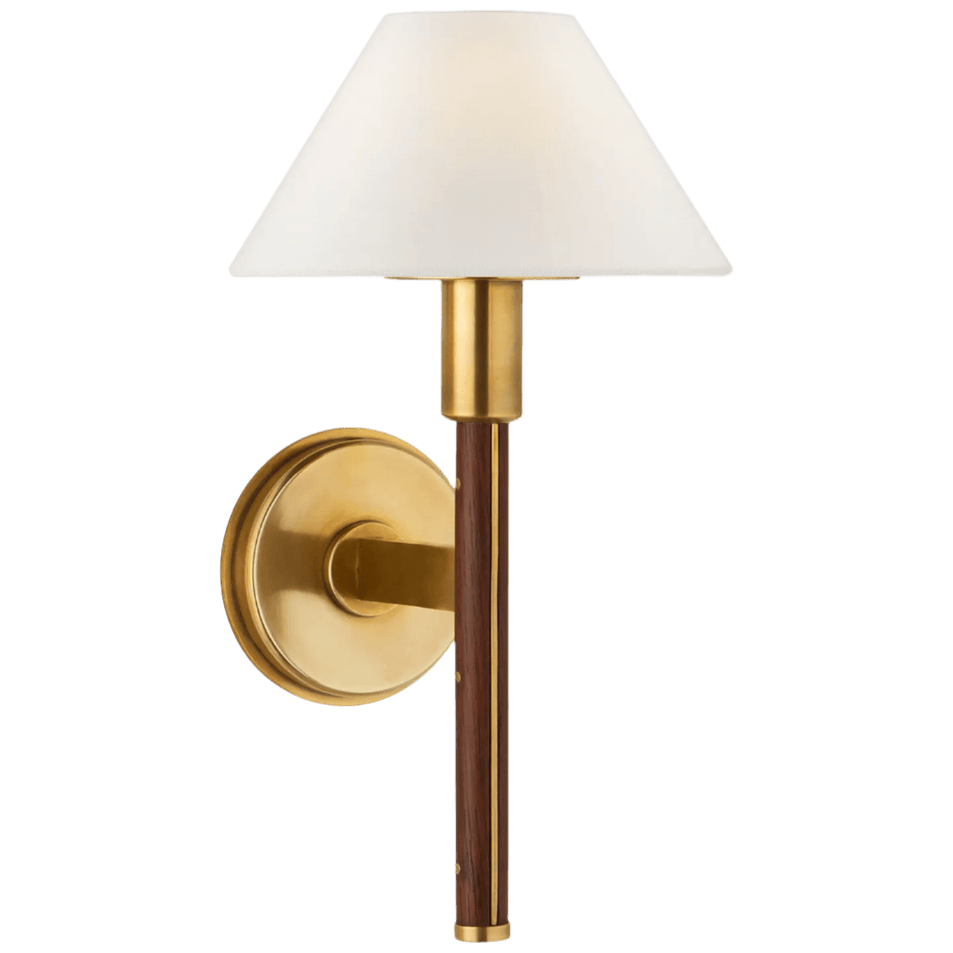 Radford Small Sconce, a premium Decorative light by Visual Comfort & Co. Close - up image of its design.