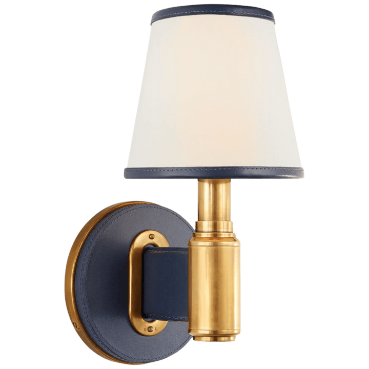 Riley Single Sconce, a premium Decorative light by Visual Comfort & Co. Close - up image of its design.