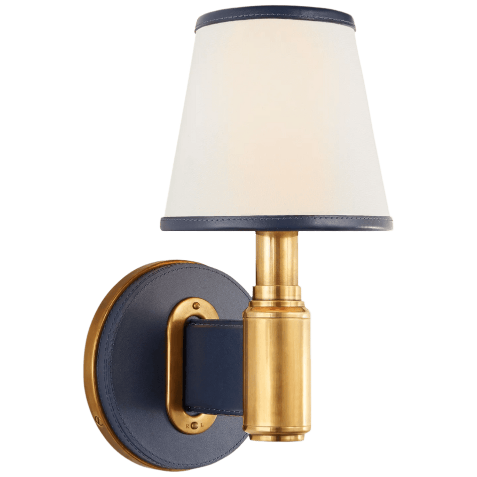 Riley Single Sconce, a premium Decorative light by Visual Comfort & Co. Close - up image of its design.
