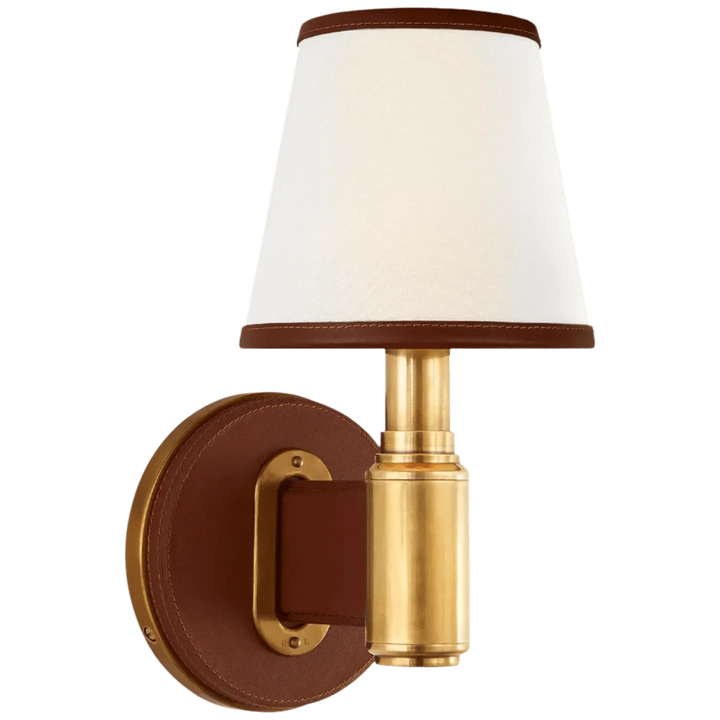 Riley Single Sconce, a premium Decorative light by Visual Comfort & Co. Close - up image of its design.