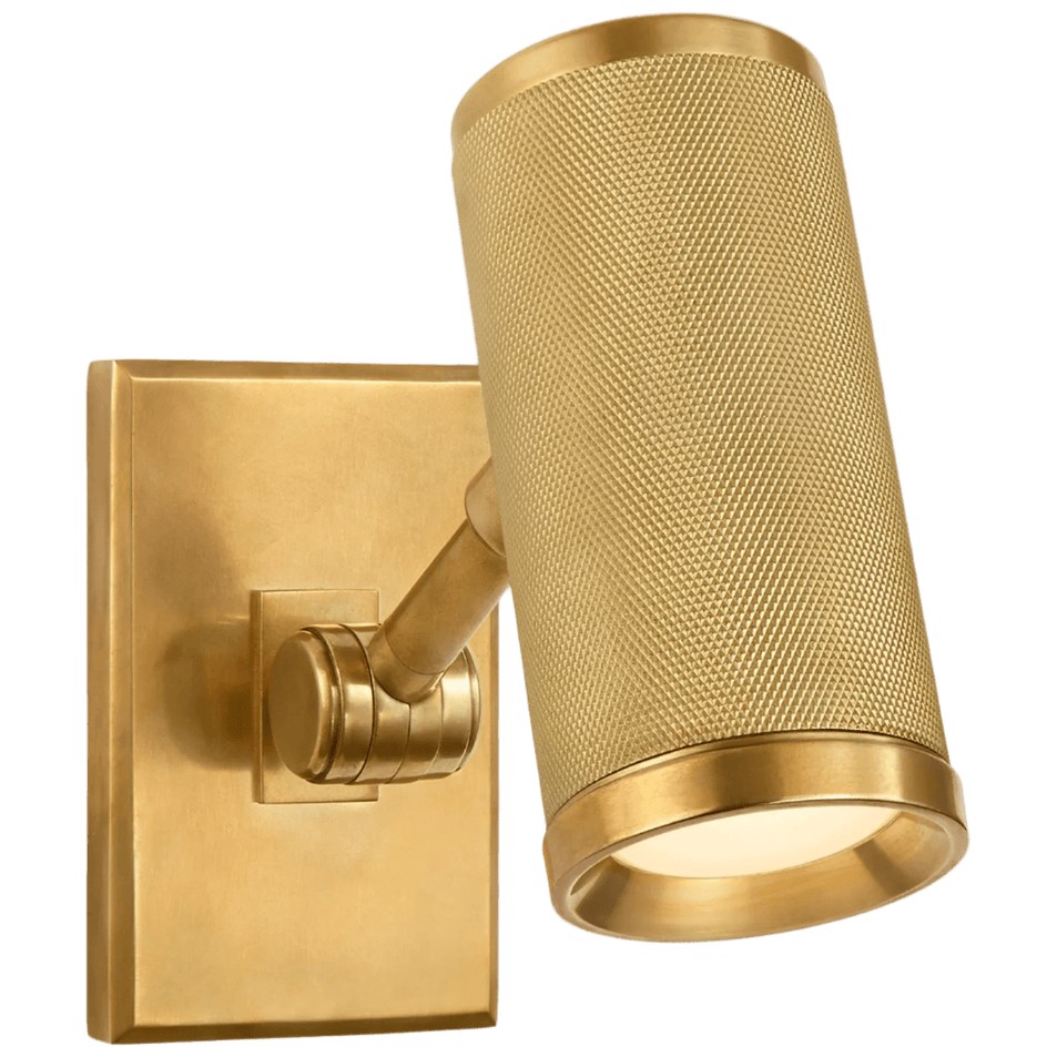 Barrett Mini Bed Light, a premium Functional light by Visual Comfort & Co. Close - up image of its design.