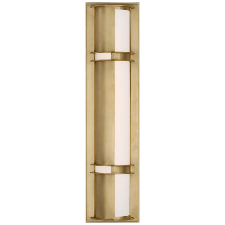 Strever 18" Shielded Sconce, a premium Bath light by Visual Comfort & Co. Close - up image of its design.