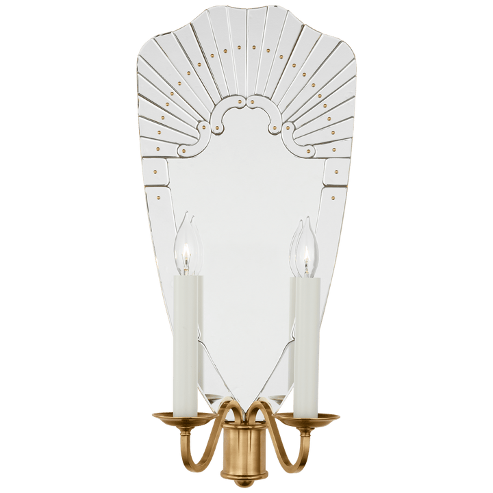 Adelaide Extra Large Double Sconce, a premium Decorative light by Visual Comfort & Co. Close - up image of its design.