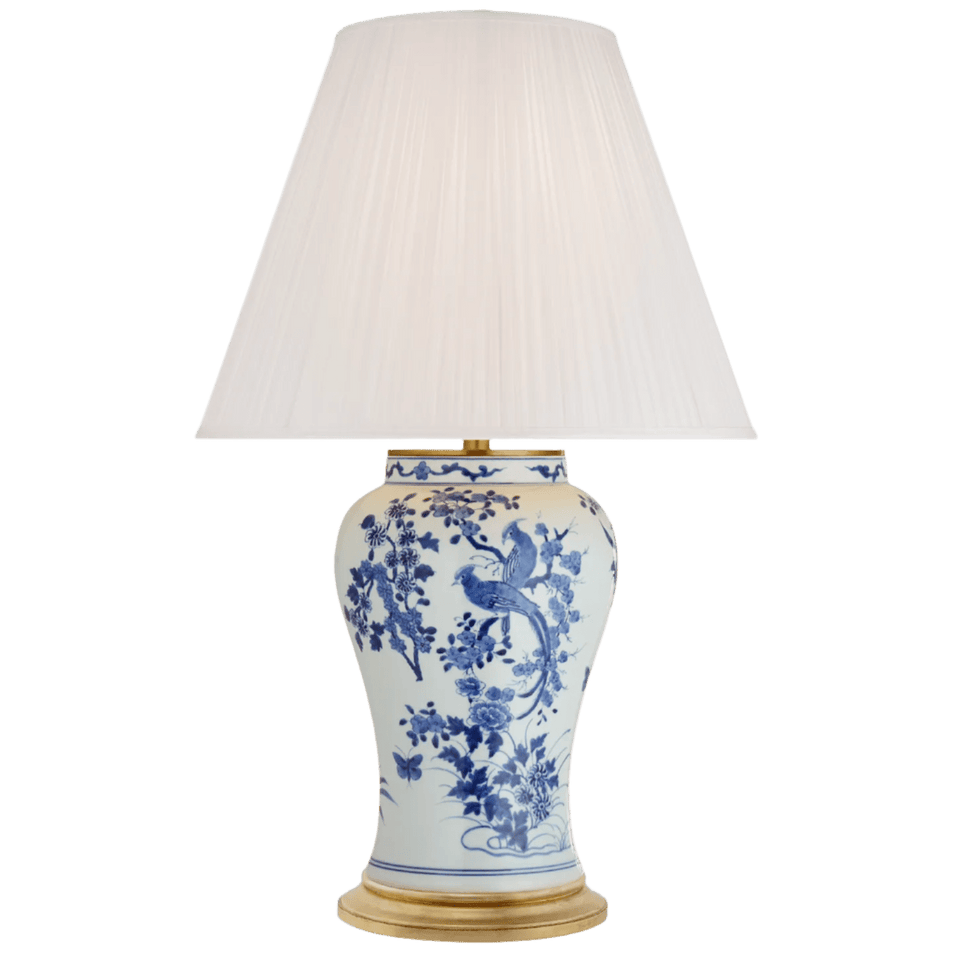 Blythe Medium Table Lamp, a premium Decorative light by Visual Comfort & Co. Close - up image of its design.