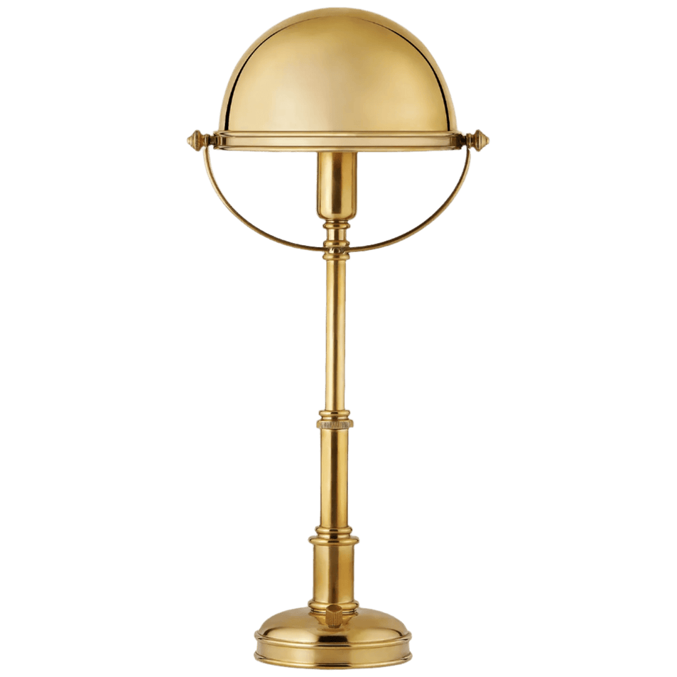 Carthage Mini Lamp, a premium Functional light by Visual Comfort & Co. Close - up image of its design.