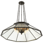 Rivington Large Ten - Paneled Chandelier, a premium Chandelier light by Visual Comfort & Co. Close - up image of its design.