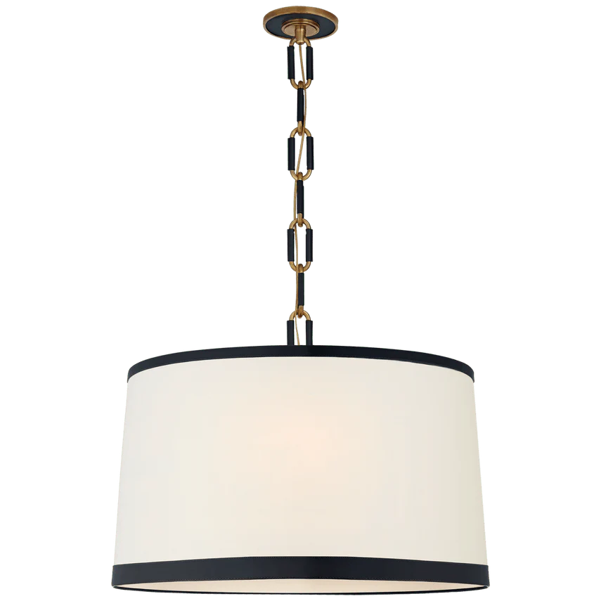 Cody Large Hanging Shade, a premium Hanging Shade light by Visual Comfort & Co. Close - up image of its design.
