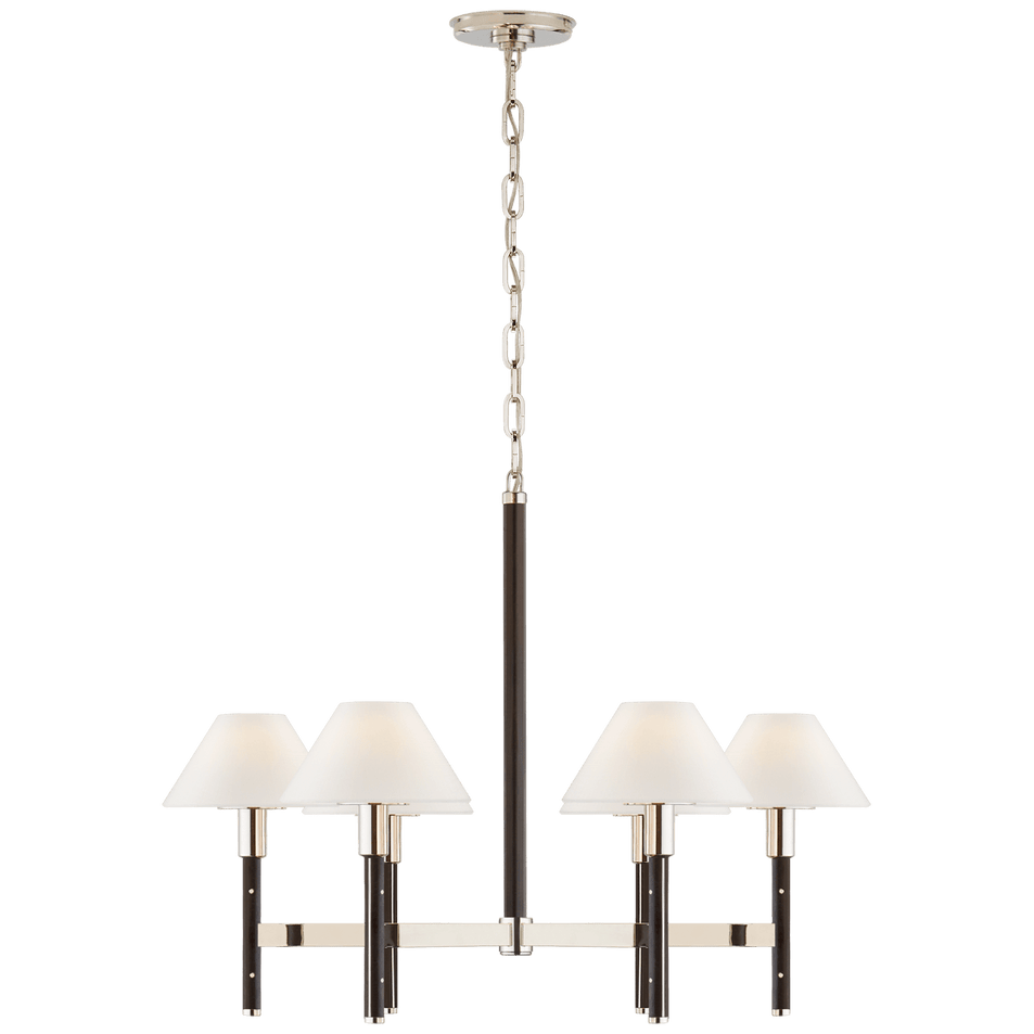 Radford Medium Chandelier, a premium Chandelier light by Visual Comfort & Co. Close - up image of its design.