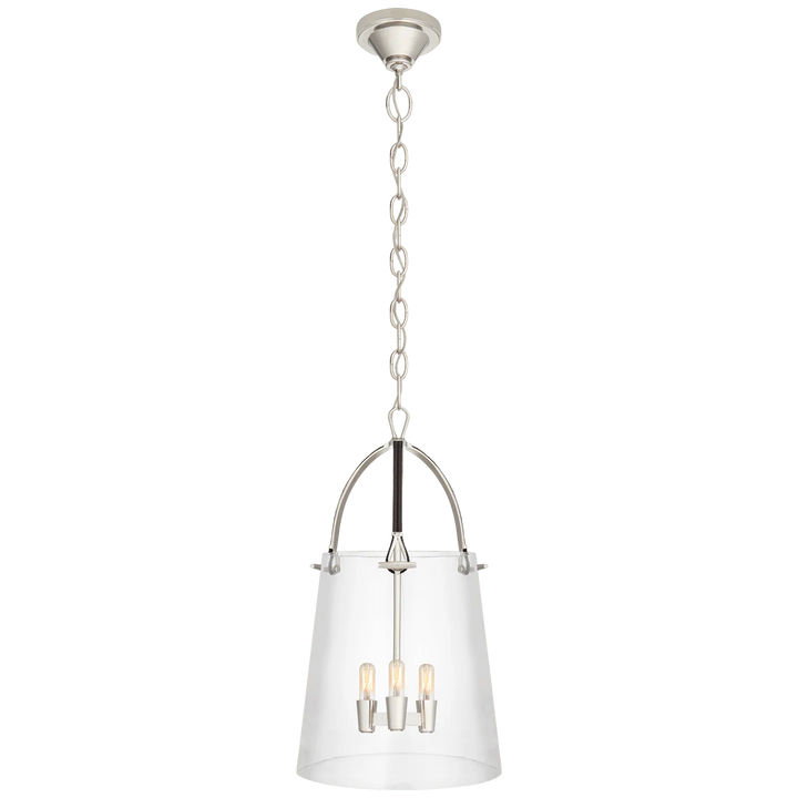Julian Medium Lantern, a premium Lantern light by Visual Comfort & Co. Close - up image of its design.