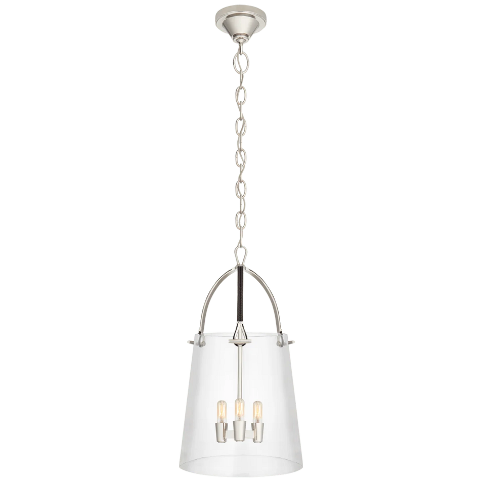 Julian Medium Lantern, a premium Lantern light by Visual Comfort & Co. Close - up image of its design.
