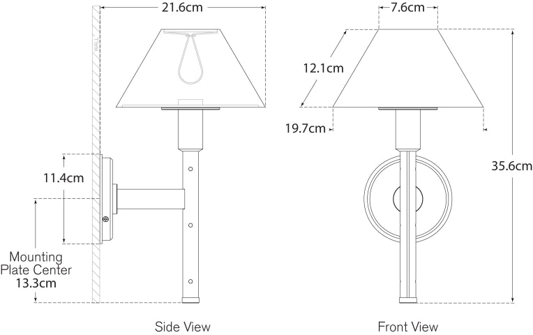 Radford Small Sconce Blueprint