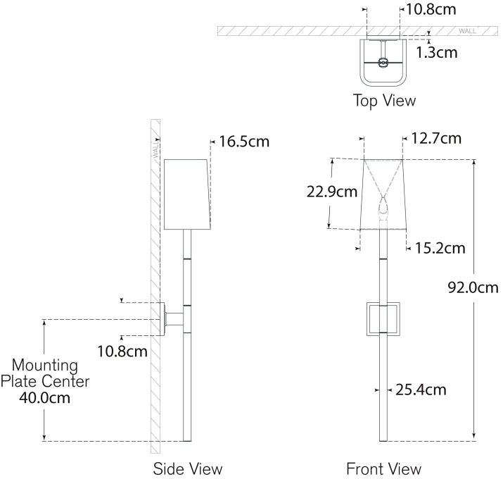 Reagan Large Tail Sconce Blueprint