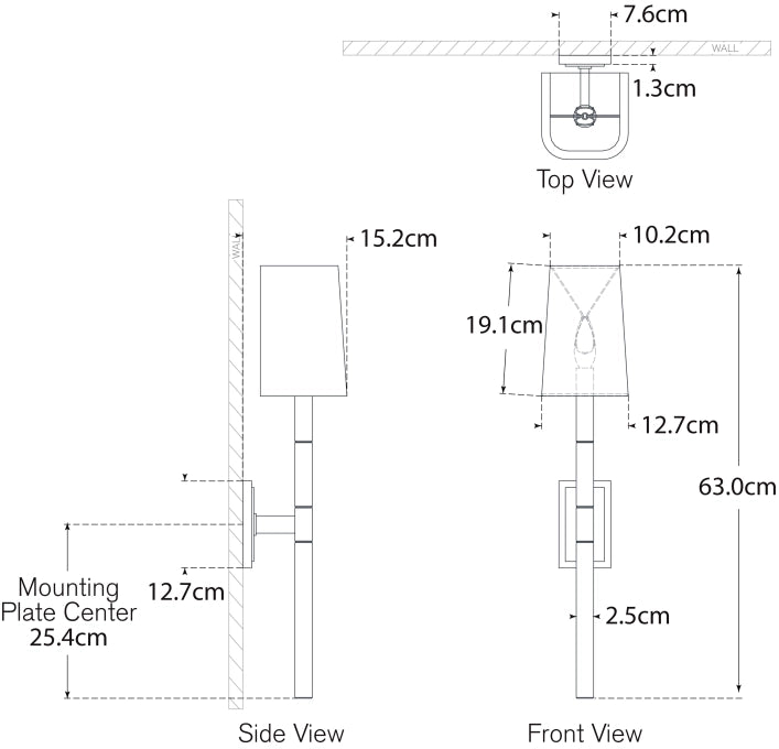 Reagan Medium Tail Sconce Blueprint