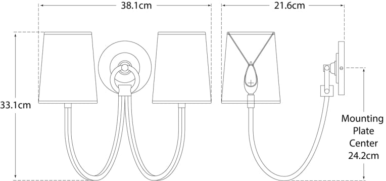 Reed Double Sconce Blueprint