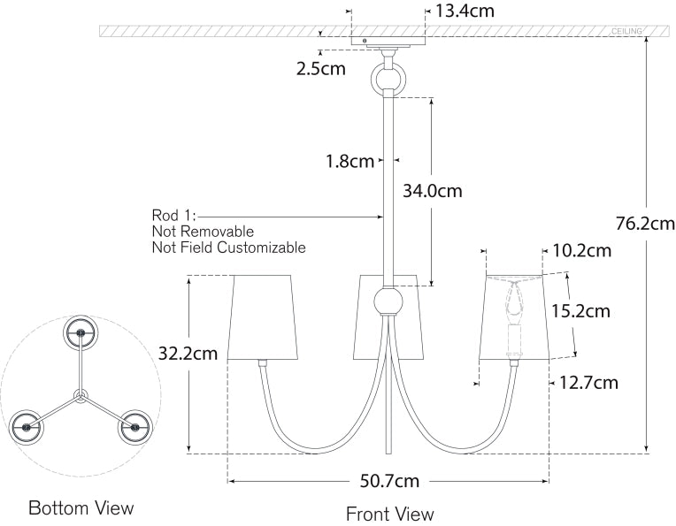 Reed Small Chandelier Blueprint