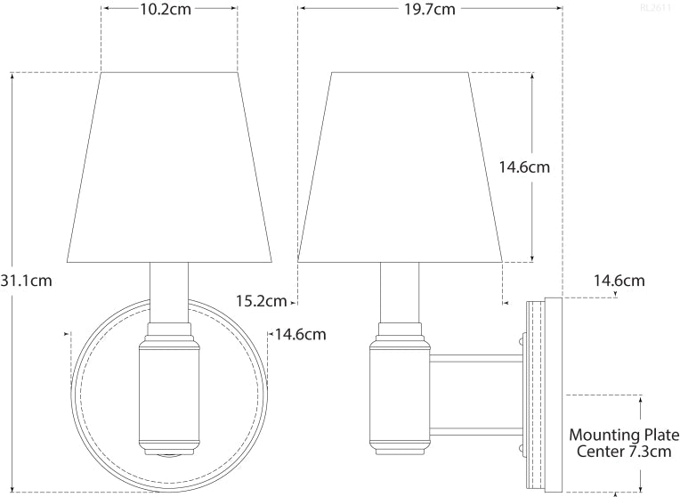 Riley Single Sconce Blueprint