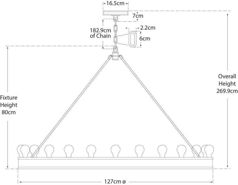 Roark 50" Modular Chandelier Blueprint