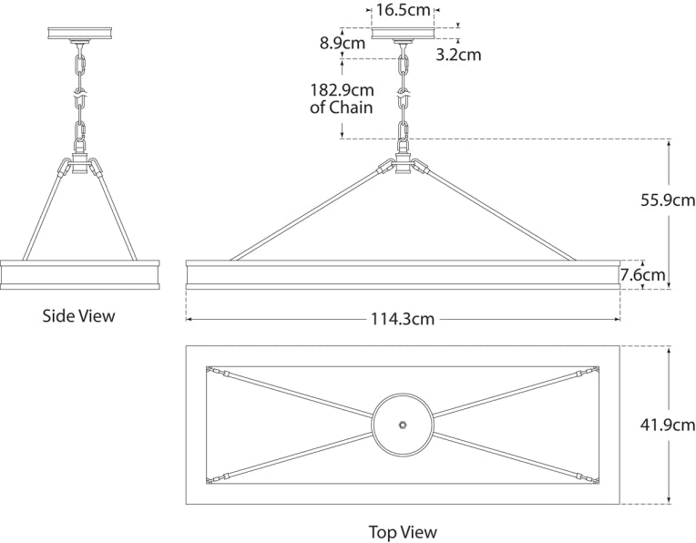 Roark Rectangular Chandelier Blueprint