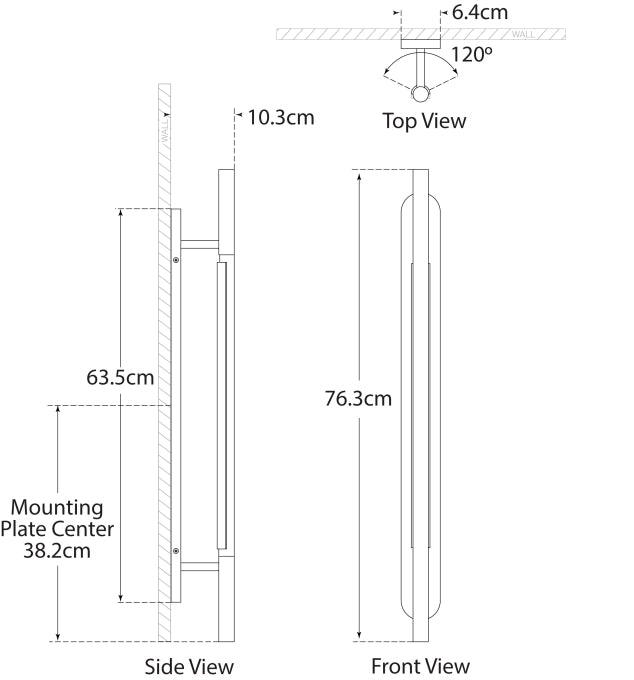 Rousseau Large Bracketed Sconce Blueprint