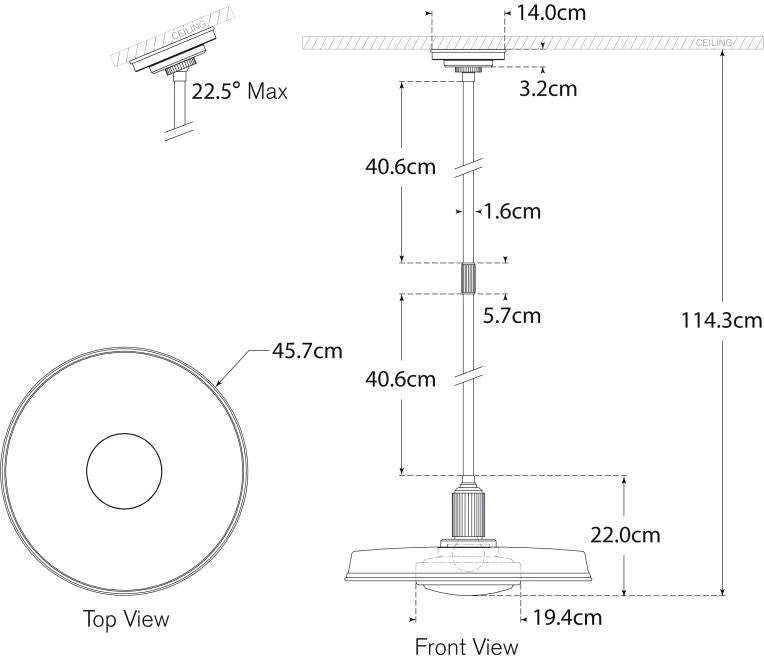 Ruhlmann 18" Factory Pendant Blueprint