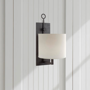 Aspen Iron Wall Lamp, a premium Decorative light by Visual Comfort. Close - up image of its design.