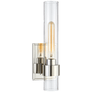 Presidio Petite Sconce in Polished Nickel with Clear Glass