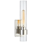 Presidio Petite Sconce in Polished Nickel with Clear Glass