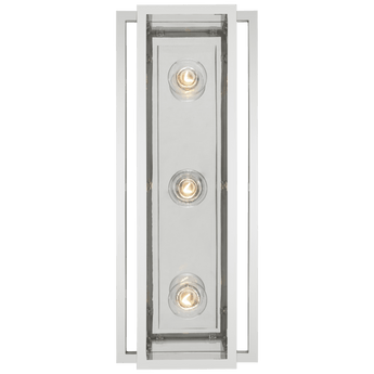 Halle 18" Vanity Light in Polished Nickel with Clear Glass