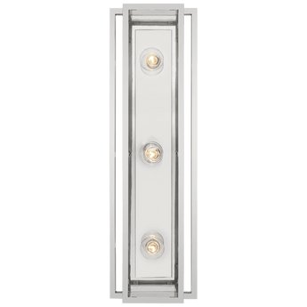 Halle 24" Vanity Light in Polished Nickel with Clear Glass