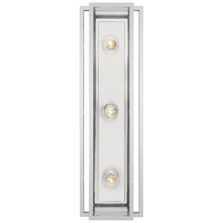 Halle 24" Vanity Light in Polished Nickel with Clear Glass