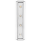 Halle 30" Vanity Light in Polished Nickel with Clear Glass