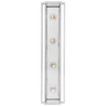 Halle 30" Vanity Light in Polished Nickel with Clear Glass
