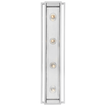 Halle 30" Vanity Light in Polished Nickel with Clear Glass