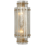 Cadence Small Tiered Sconce in Hand-Rubbed Antique Brass with Antique Mirror