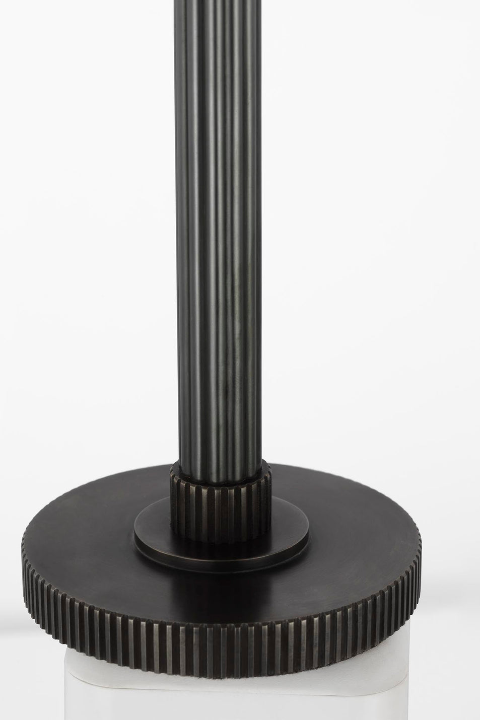 Aran 9" Rechargeable Accent Lamp in Bronze and Alabaster