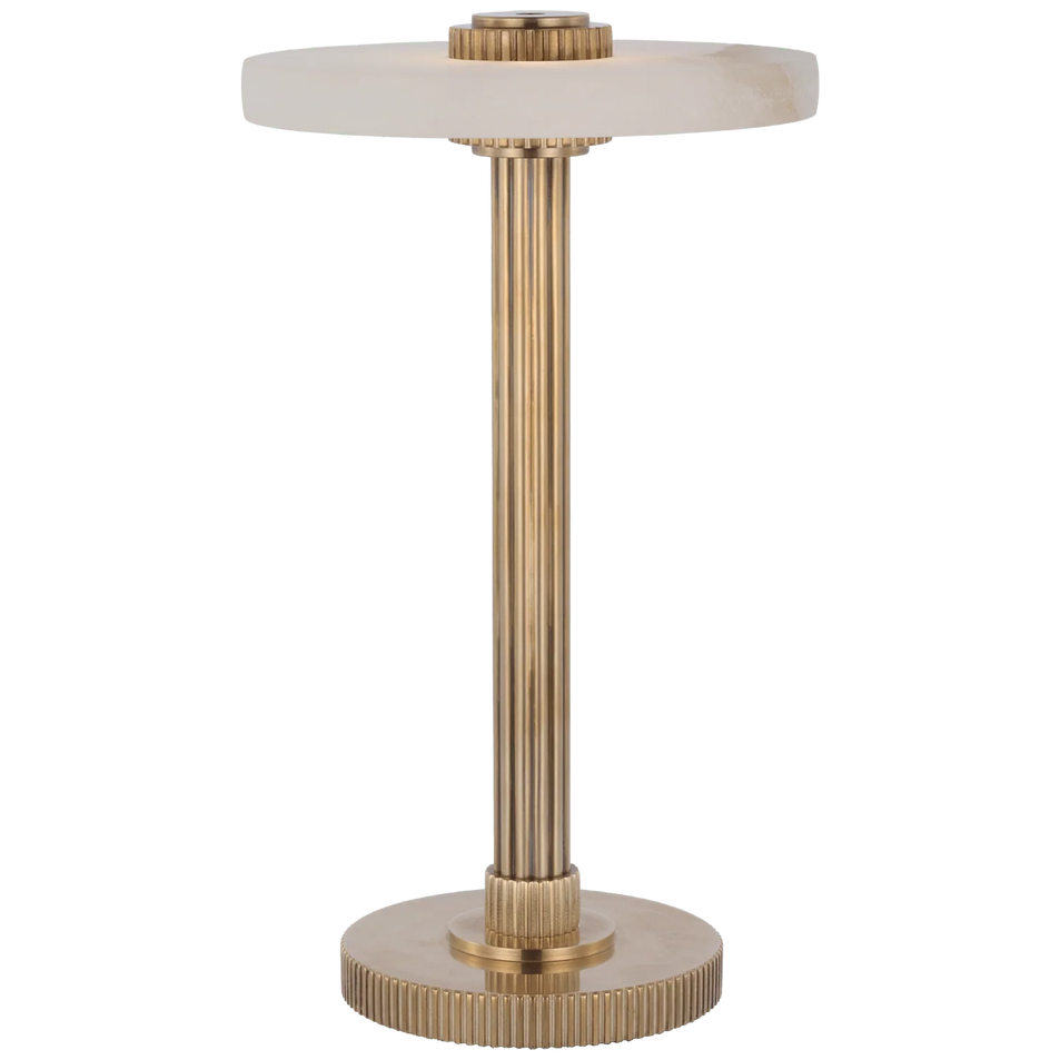 Aran 9" Rechargeable Accent Lamp, a premium Decorative light by VCGallery Italy. Close - up image of its design.